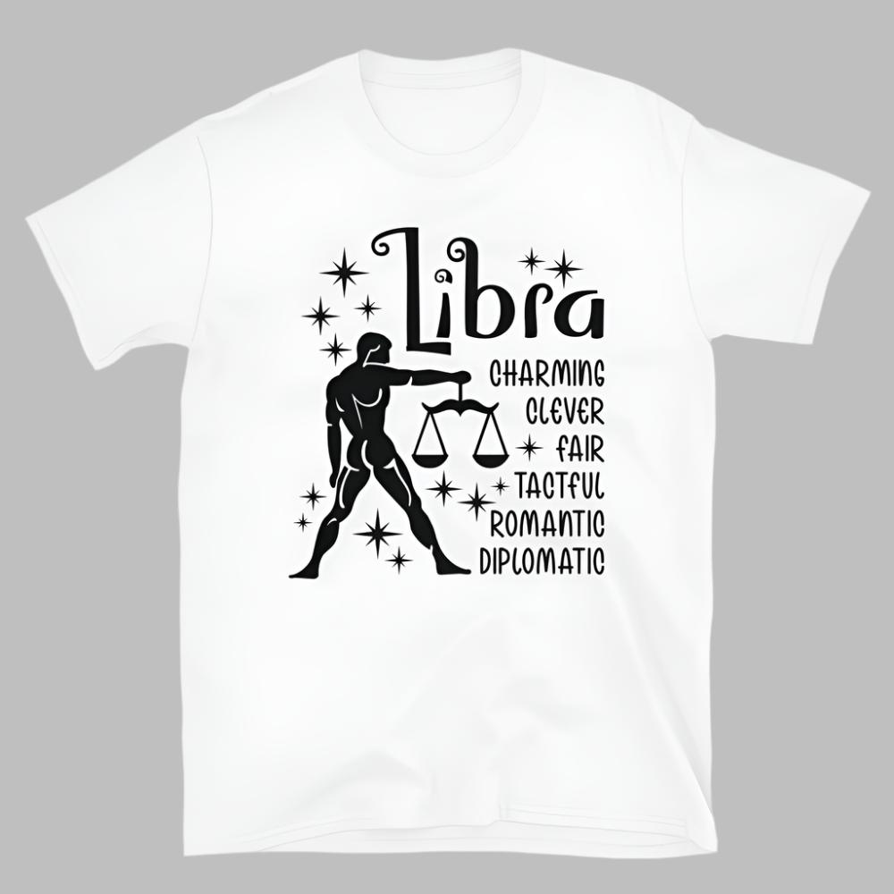 Libra Zodiac Positive Traits TShirt - White Color - https://ascensionemporium.net